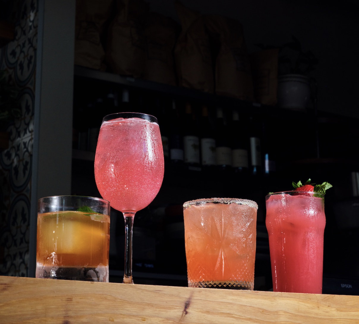 An image of 4 cocktails from North Italia.