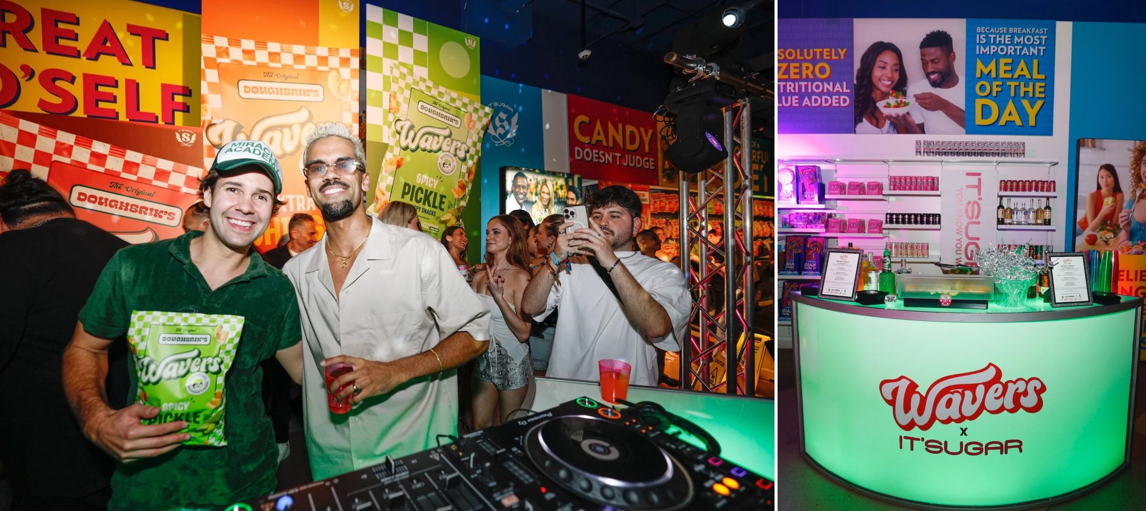 David Dobrik Turns IT’SUGAR Chicago Into Nightclub for WAVERS Launch Party