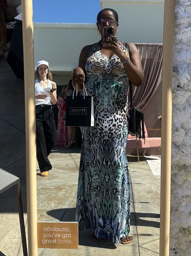An image of lifestyle blogger Ariel at LA Mag's Best of Beauty Awards celebration.