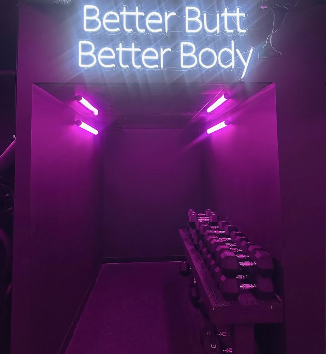 An image of the sign at BÜNDA that reads "Better Butt, Better Body."