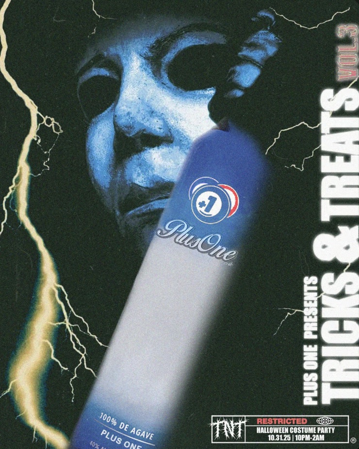 An image of the flyer for the Sunset Edition Halloween party.