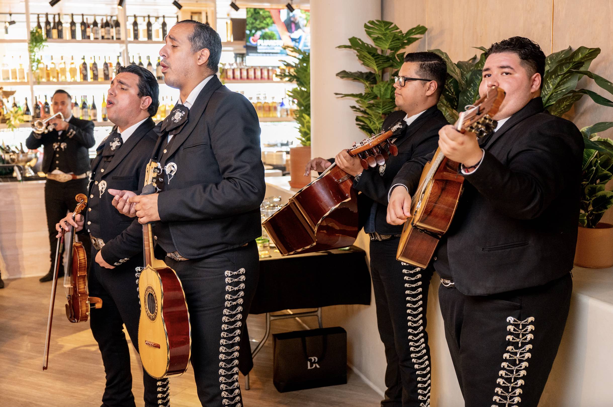 An image of the Mariachi band at La Nena's Sunday brunch buffet.