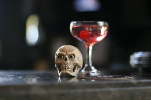An image of a Halloween cocktail at the Culver Hotel.