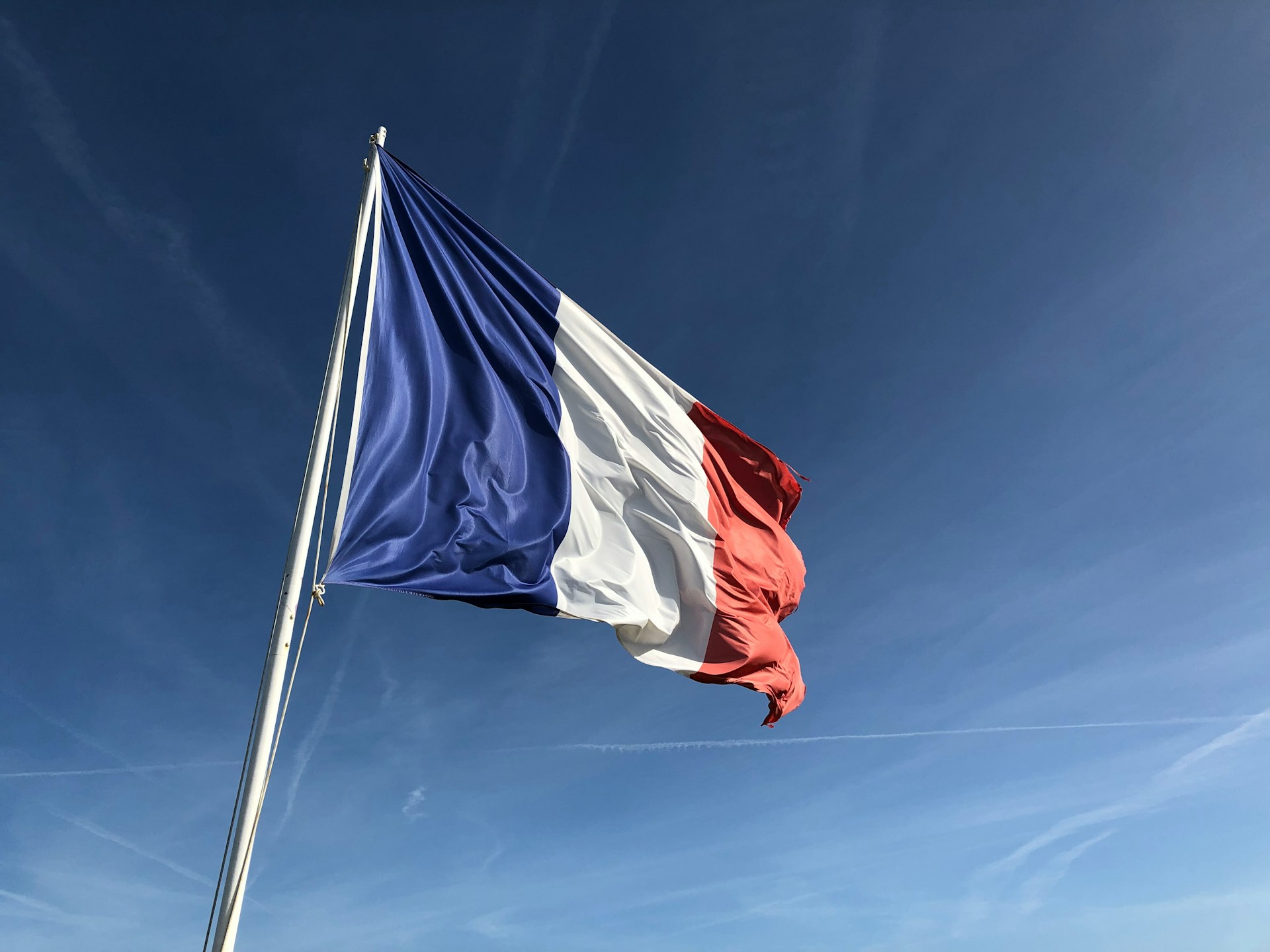 An image of a French flag.