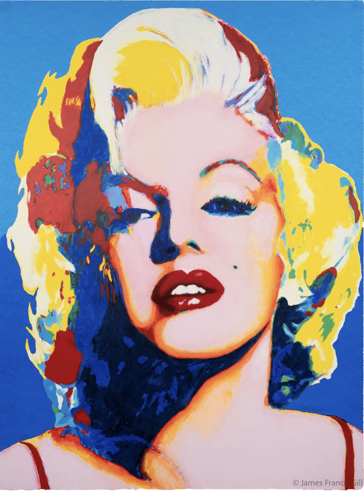 An image of James Gill's Marilyn Monroe pop art.