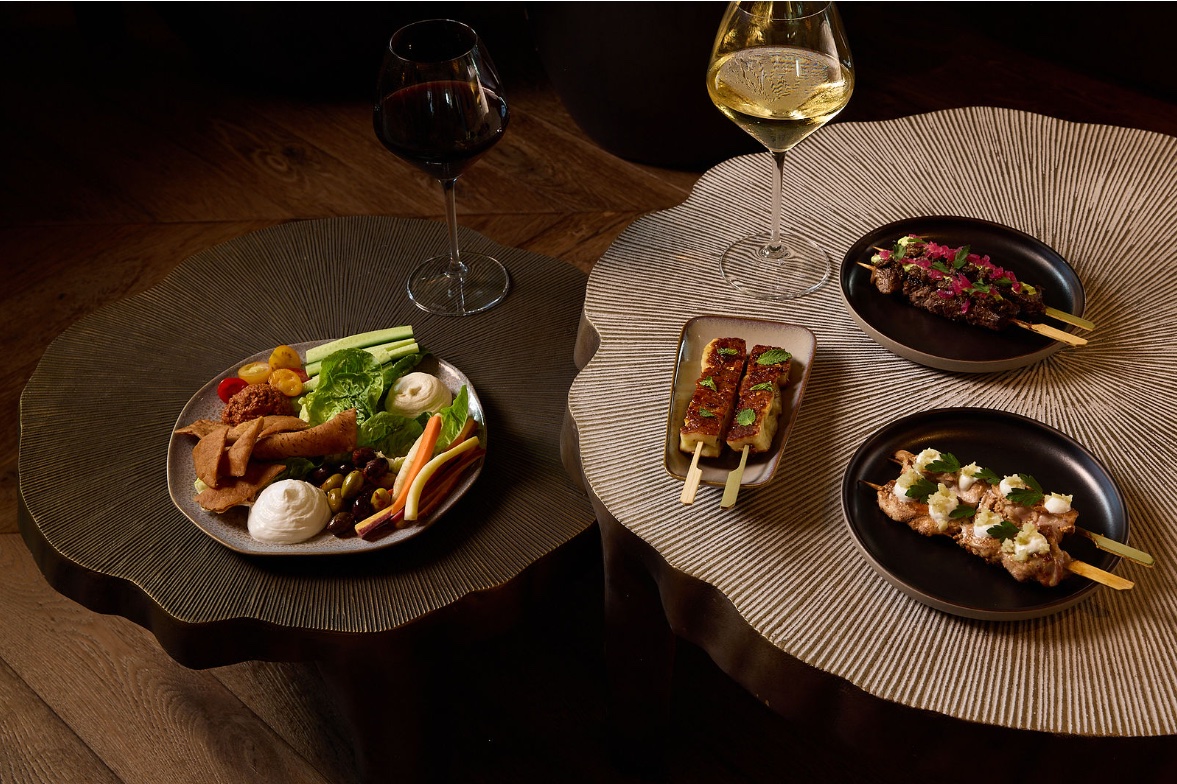 An image of food at the all new La Peer Hotel lobby bar, No Rose.