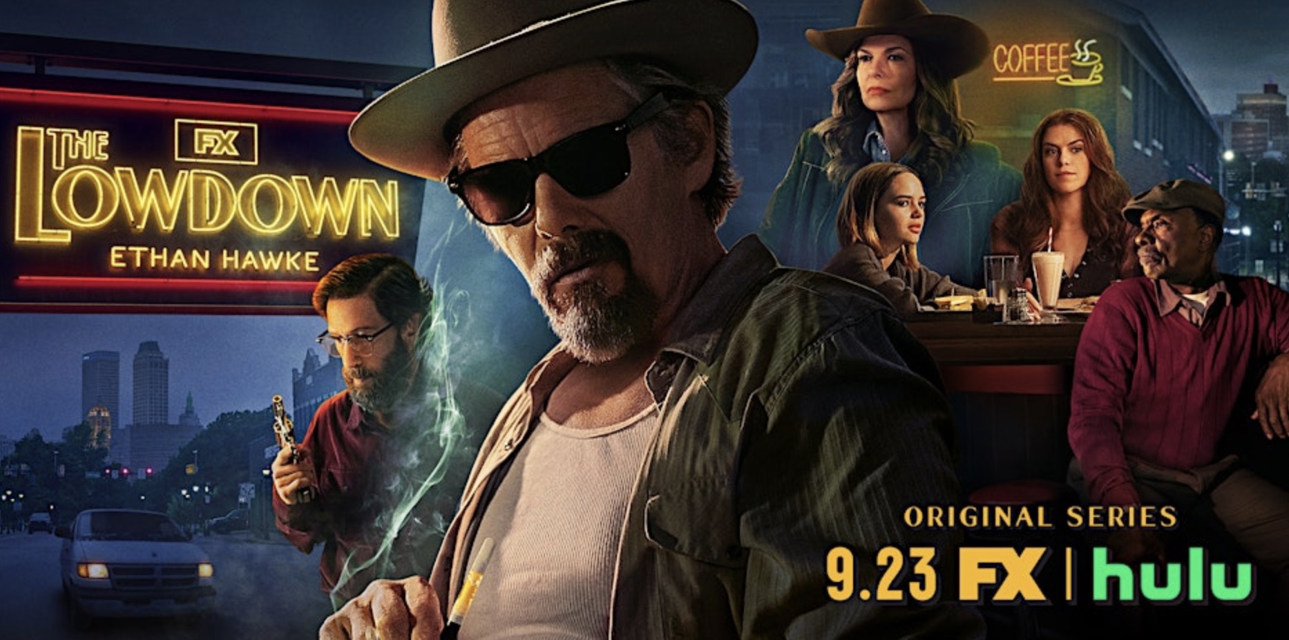 An image of the poster for the show "The Lowdown"