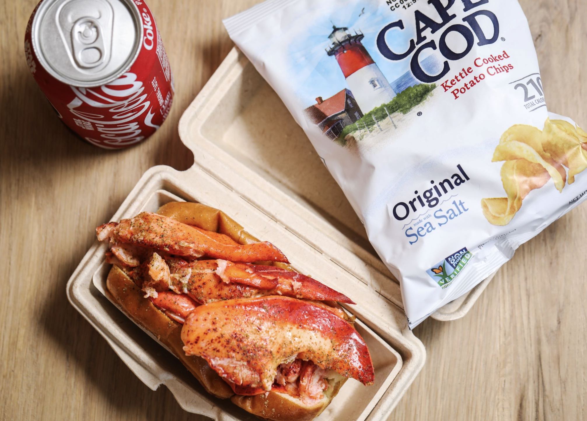 AN image of the Lobster Roll at Luke's Lobster.