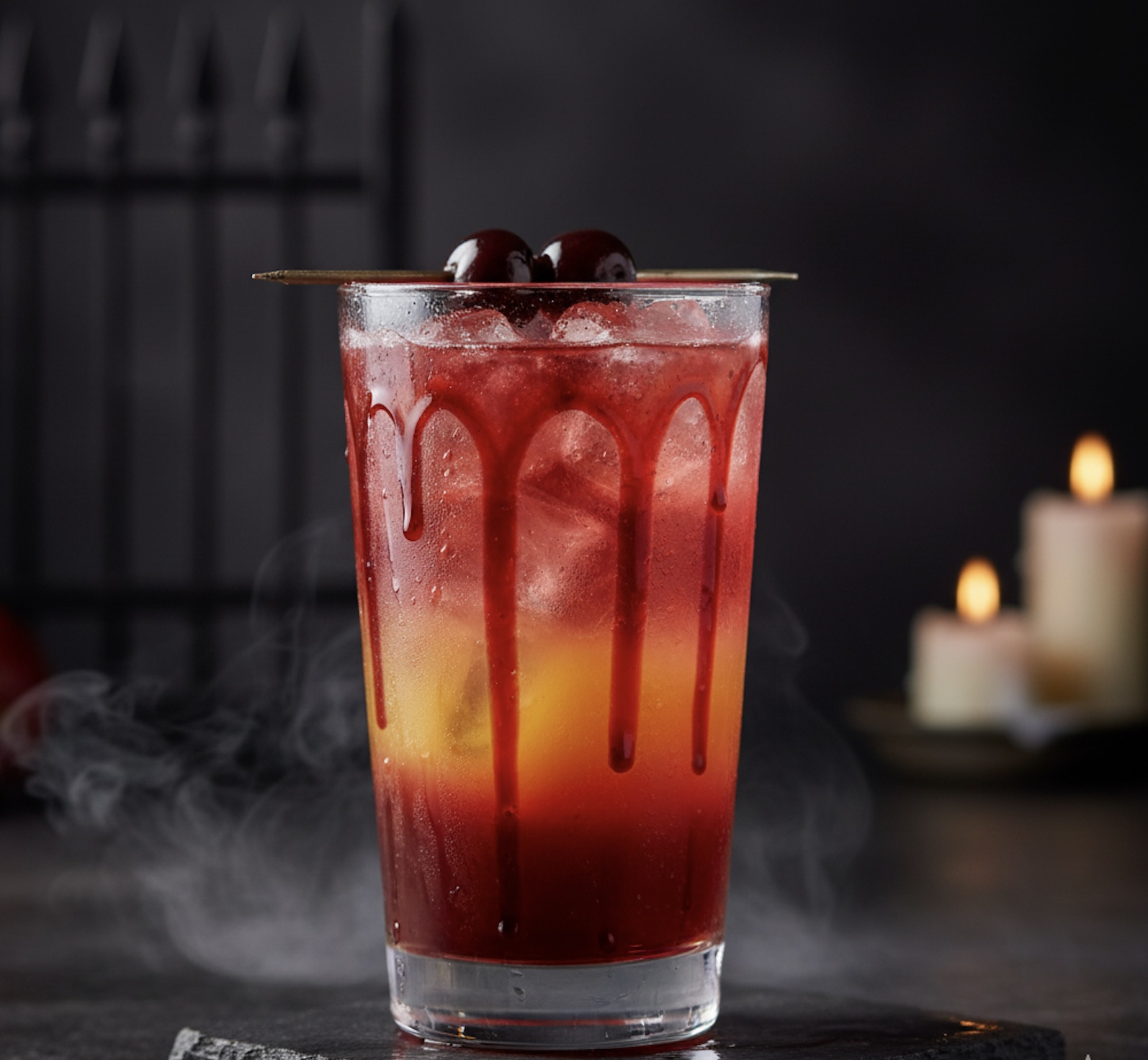 An image of the Halloween cocktail, Death's Design.