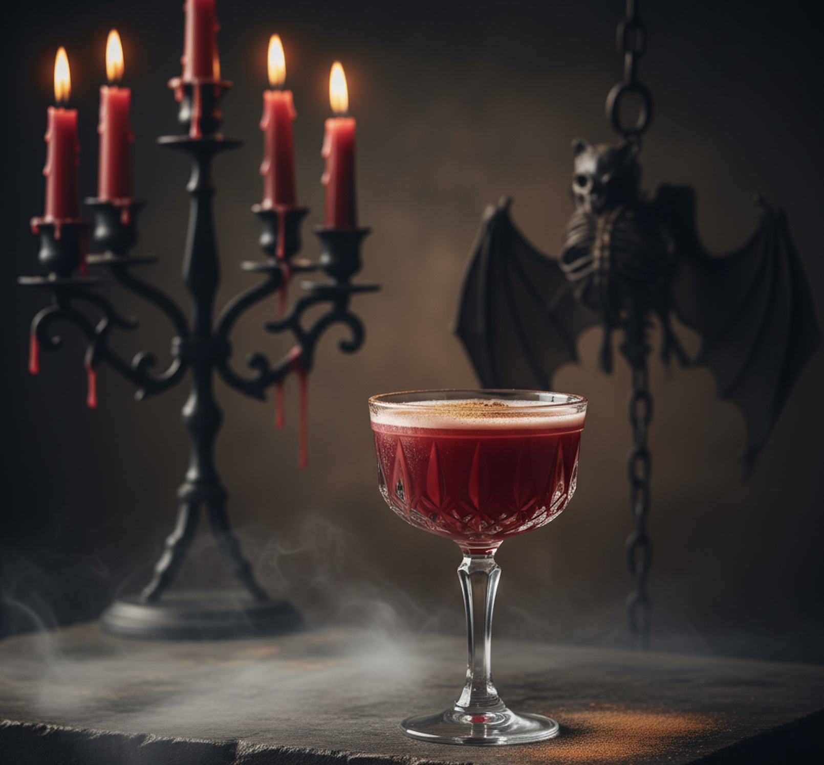 An image of The Witches Brew Halloween cocktail.