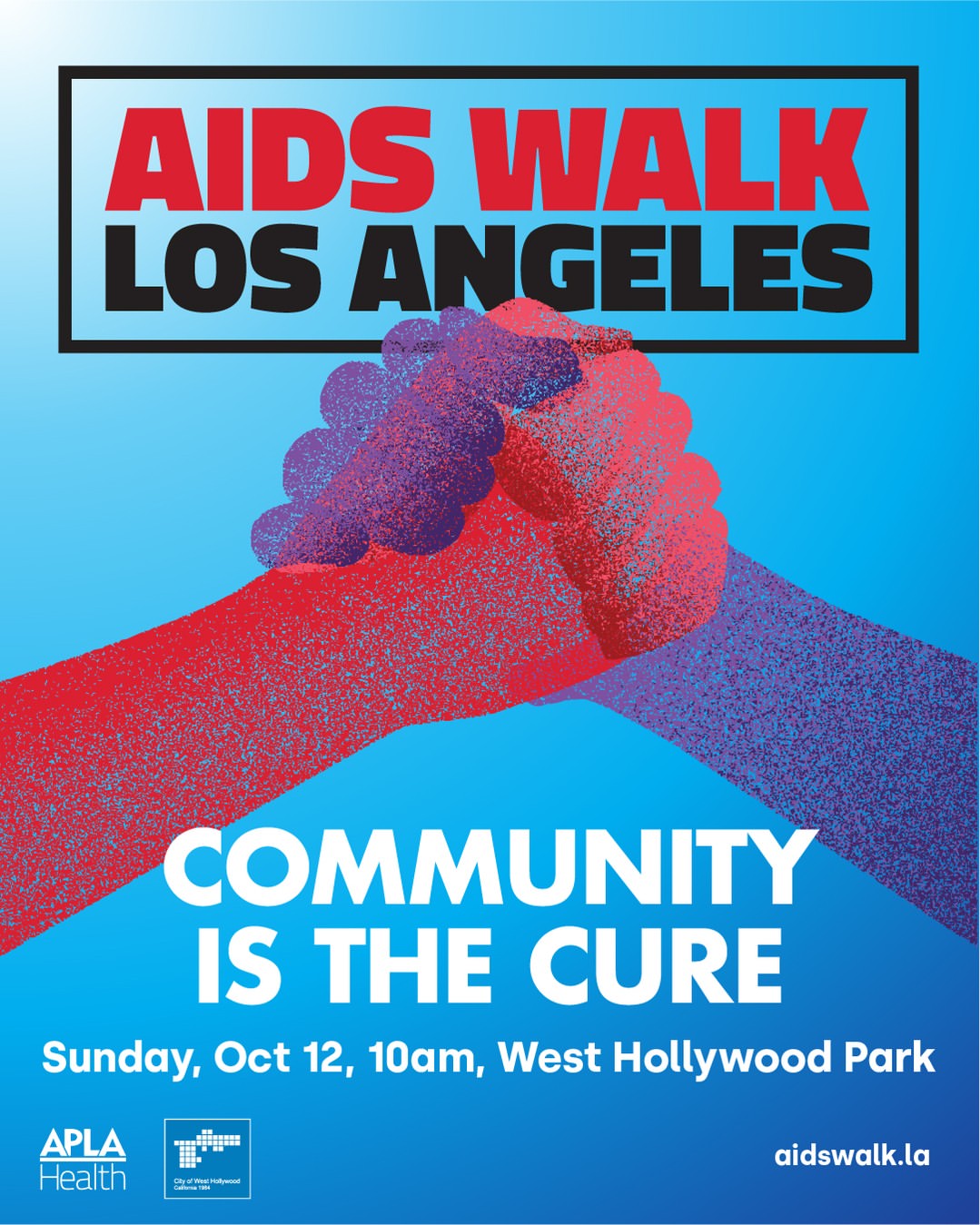 An image of a flyer for the AIDS Walk.