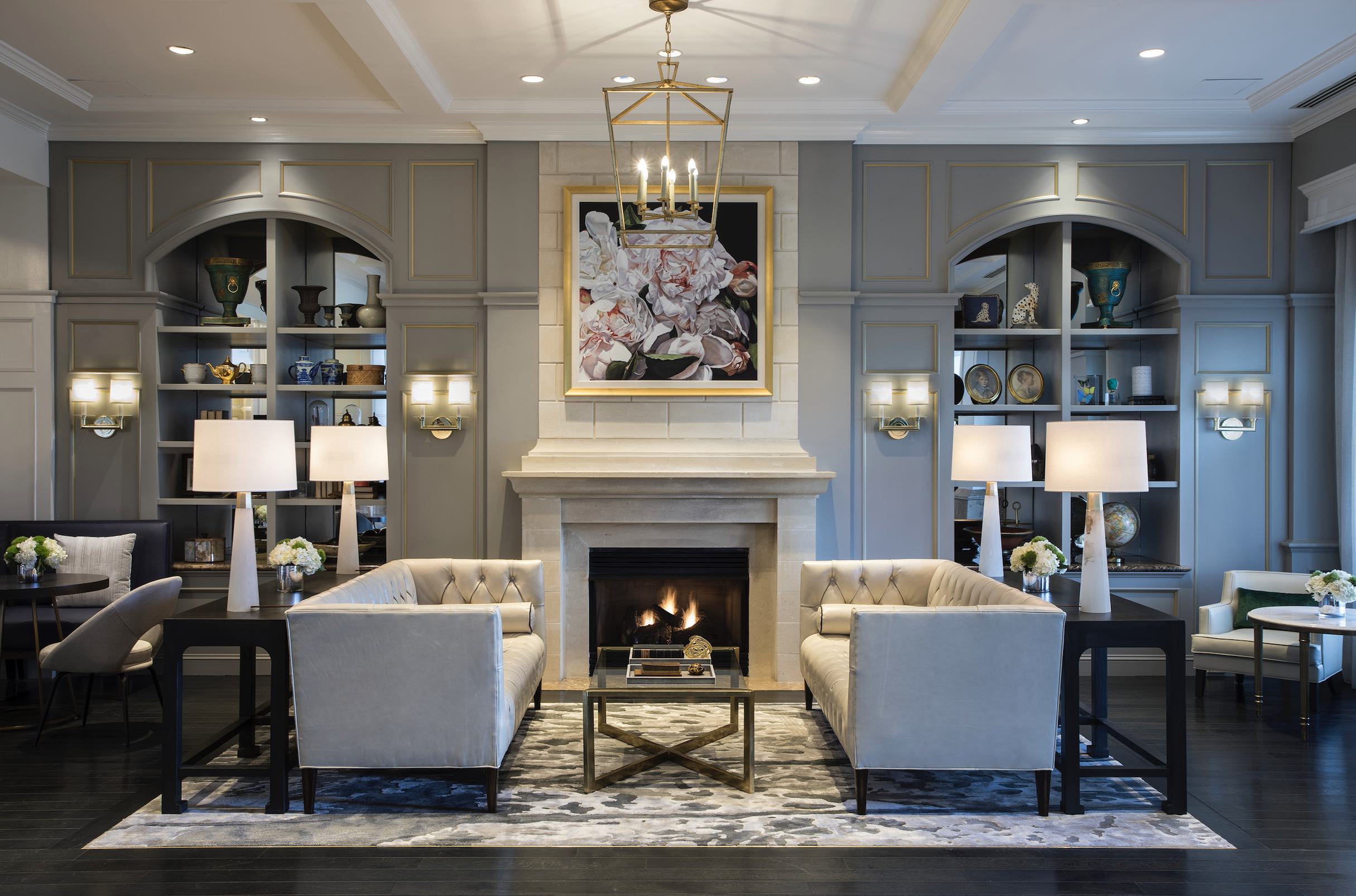 An image of the hotel living room of The Ballantyne, A Luxury Collection Hotel.