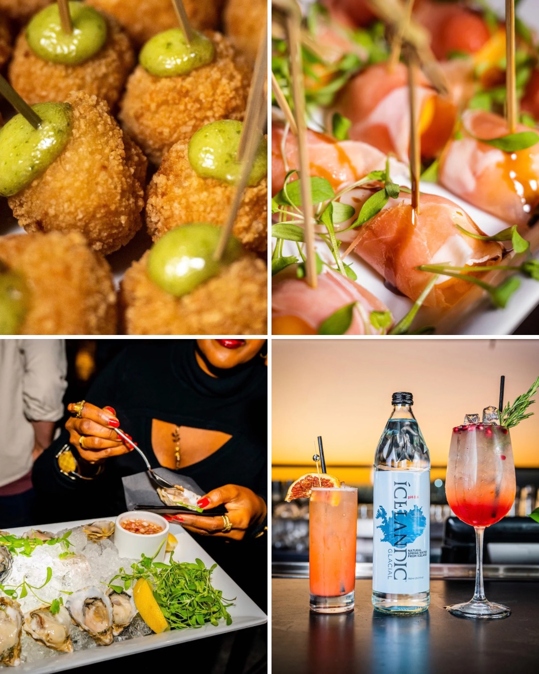 An image of the bites served at the Cocktail for a cause event at The Godfrey.