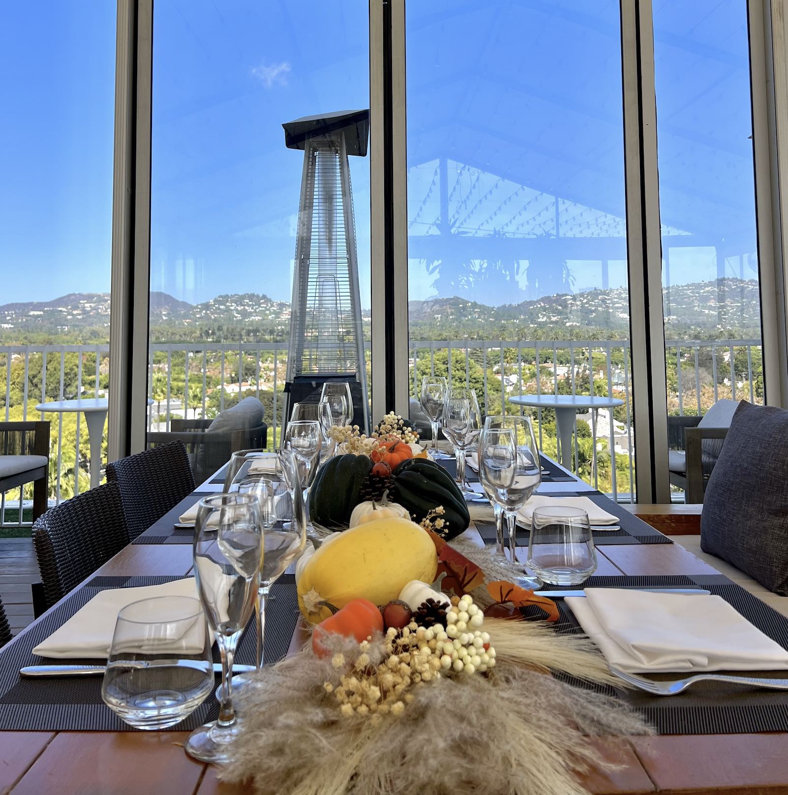 An image of CIRCA 55 Rooftop’s Thanksgiving feast.
