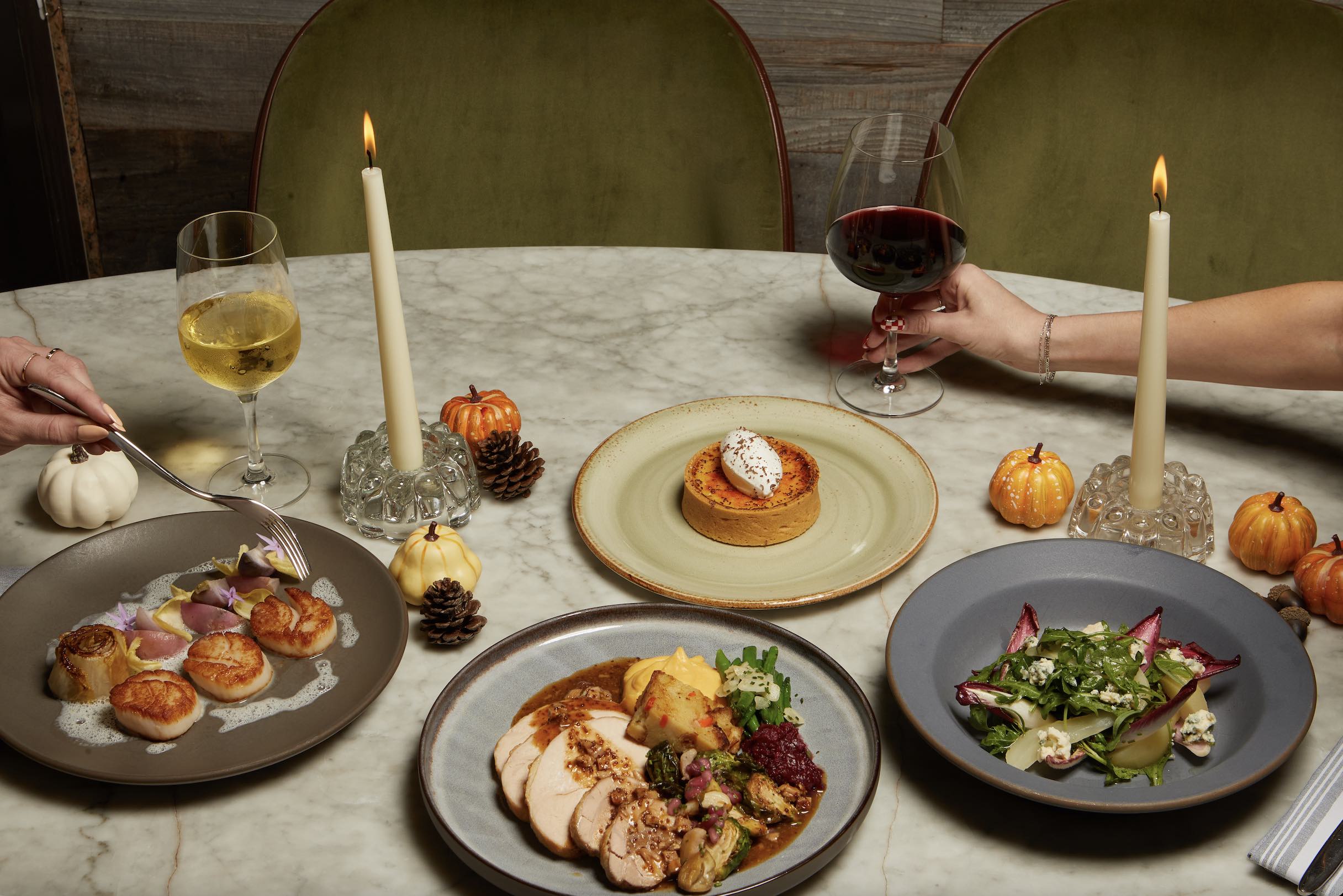 An image of the Thanksgiving spread at FIG.