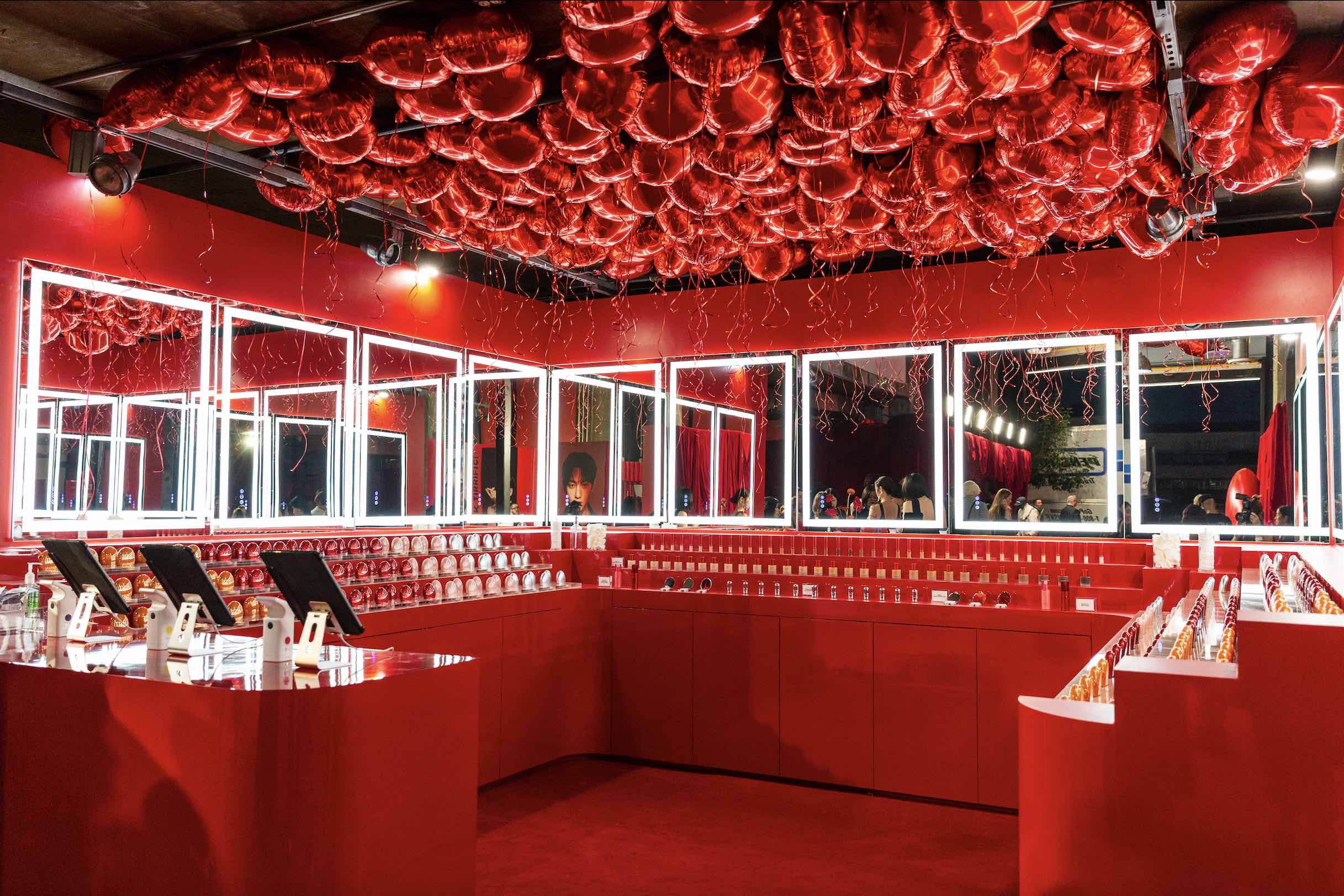 An image of the TirTir LA pop-up store.