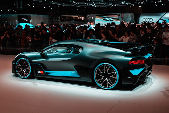 An image of a car at the LA Auto Show.