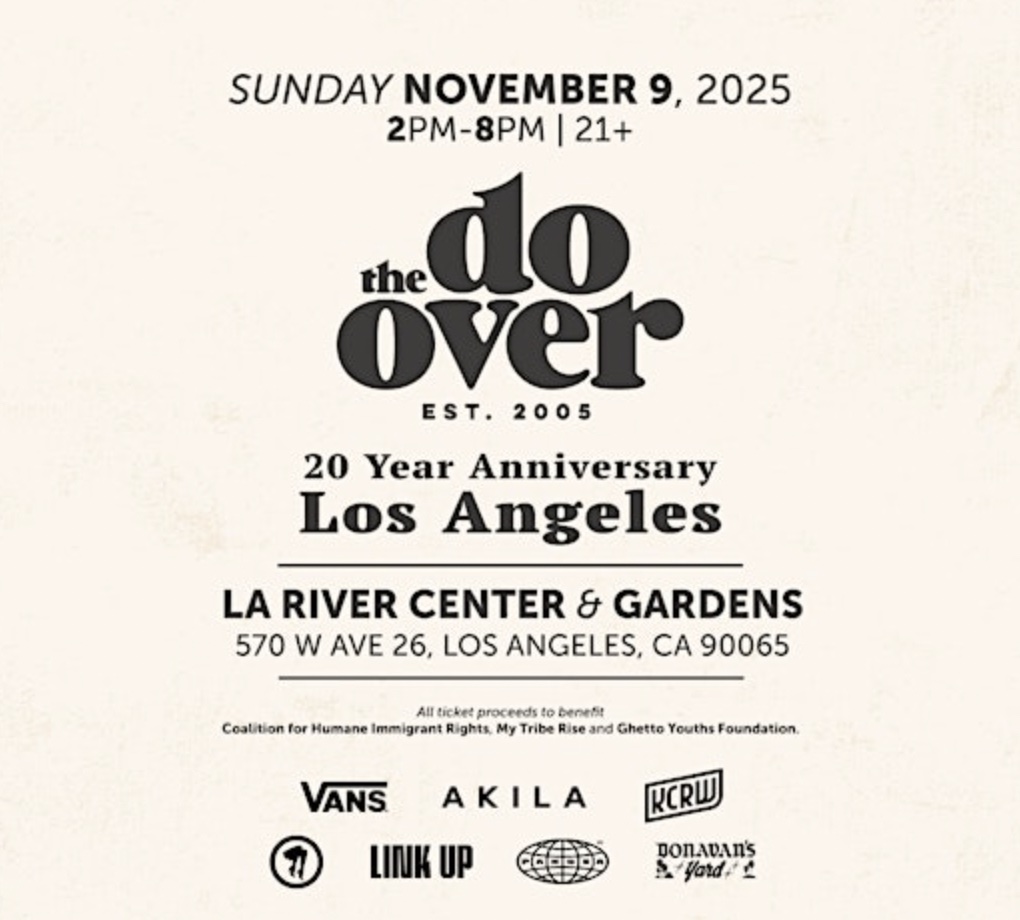 An image for the flyer for The DO-OVER L.A. 20 Year Anniversary Day Party