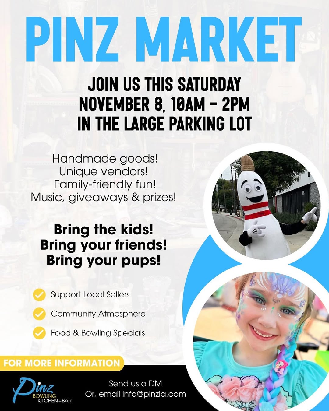 An image of the flyer for Pinz market.