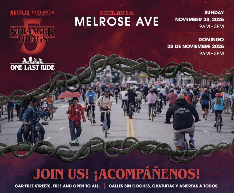 An image of the flyer for Netflix for Stranger Things 5 One Last Ride.
