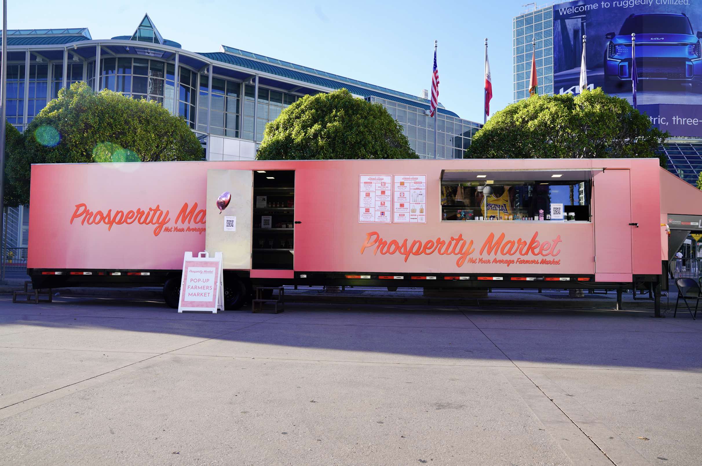 An image of the Prosperity Markey mobile trailer.