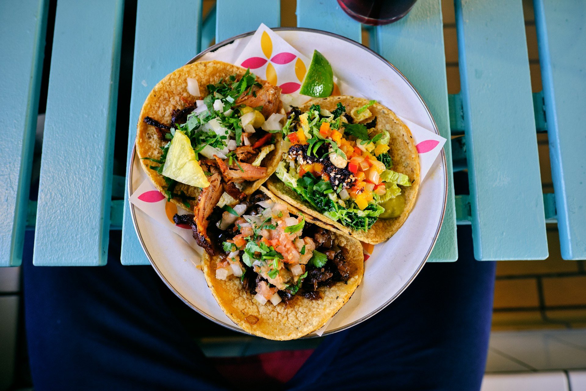 An image of 3 tacos for Taco Tuesday.