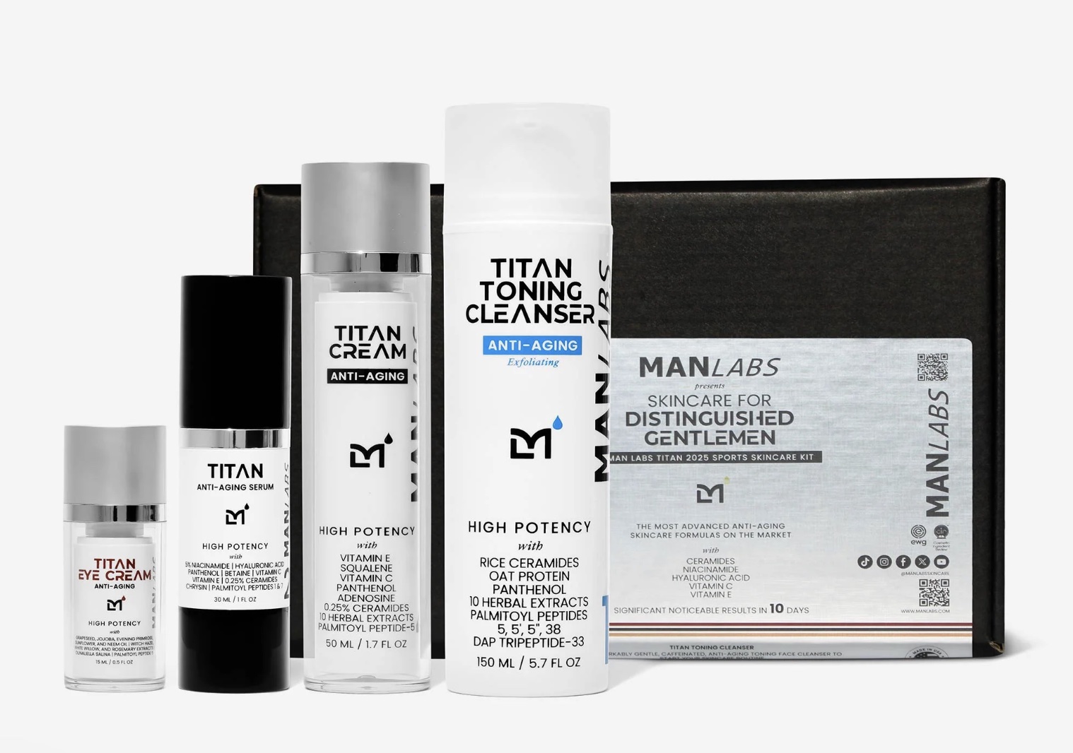 An image of a skincare kit from ManLabs.