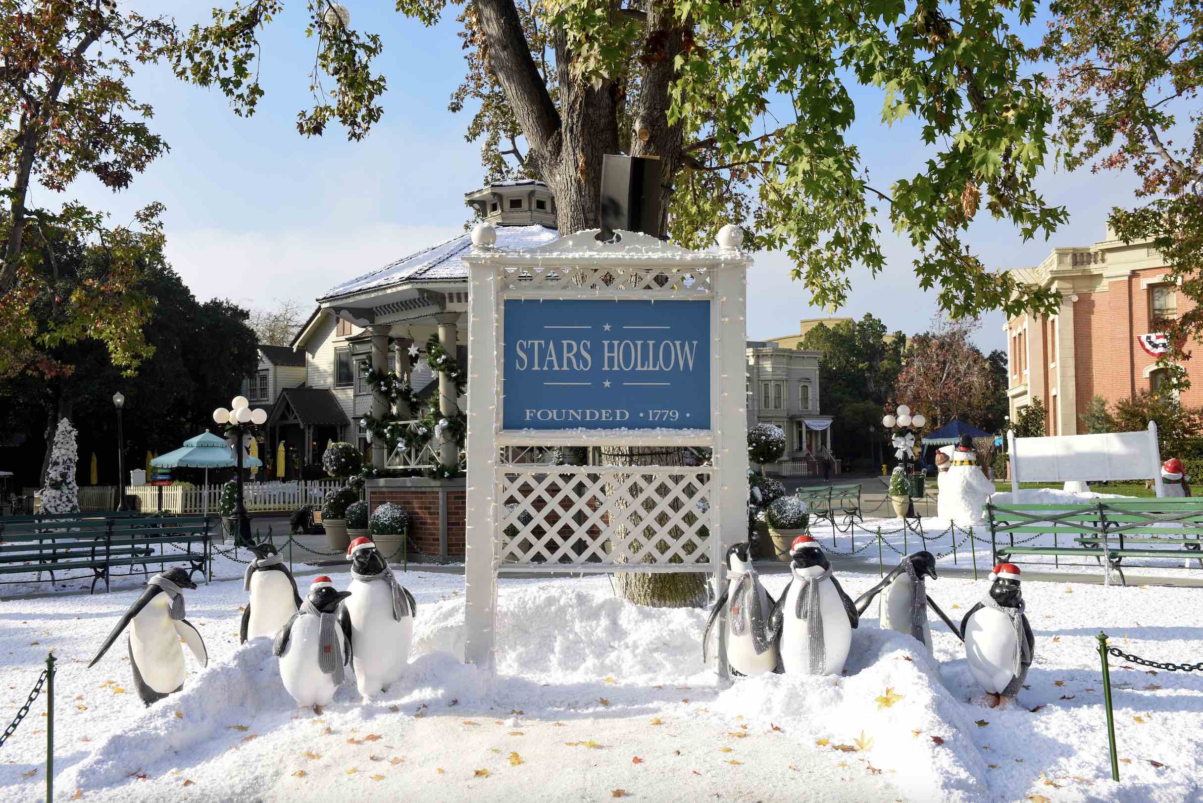 An image of the Stars Hollow set on the Warner Bros lot.