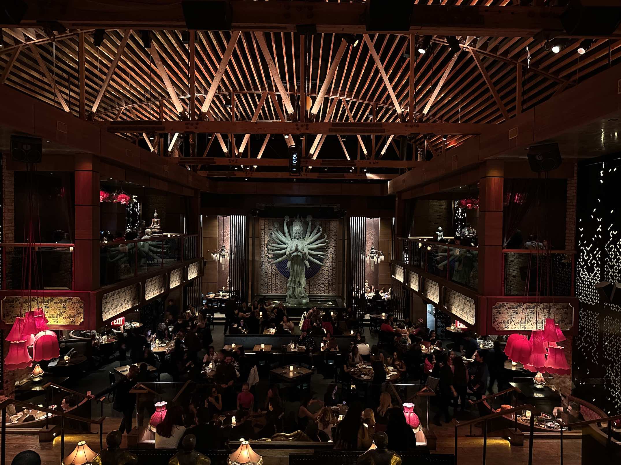 An image of the inside of Tao restaurant.