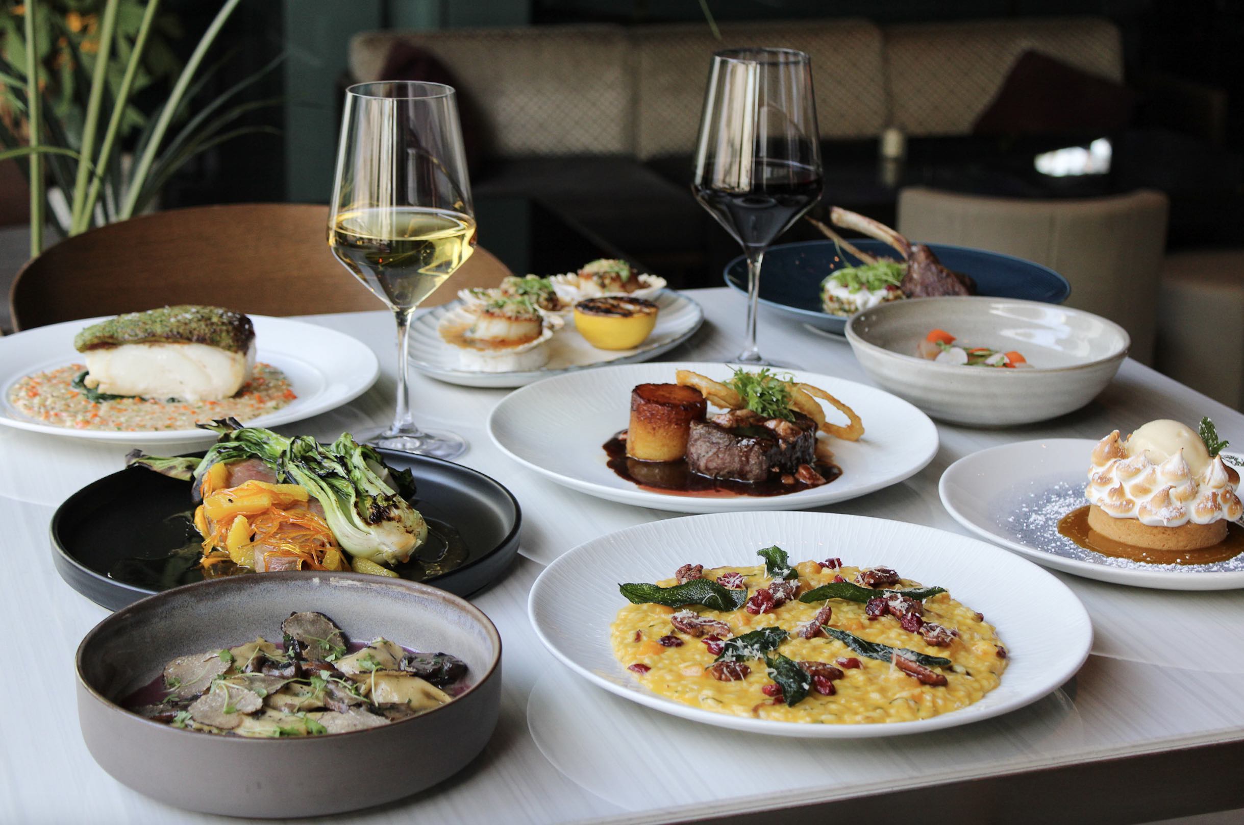 An image of the NYE spread at Boa.