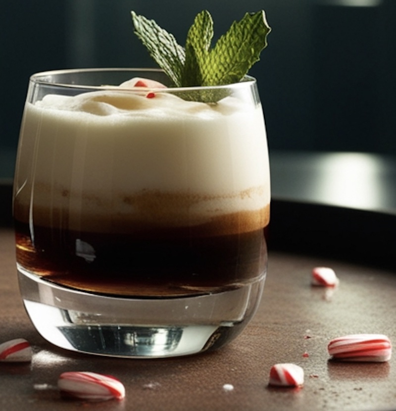 An image of The Parking Garage Christmas cocktail.