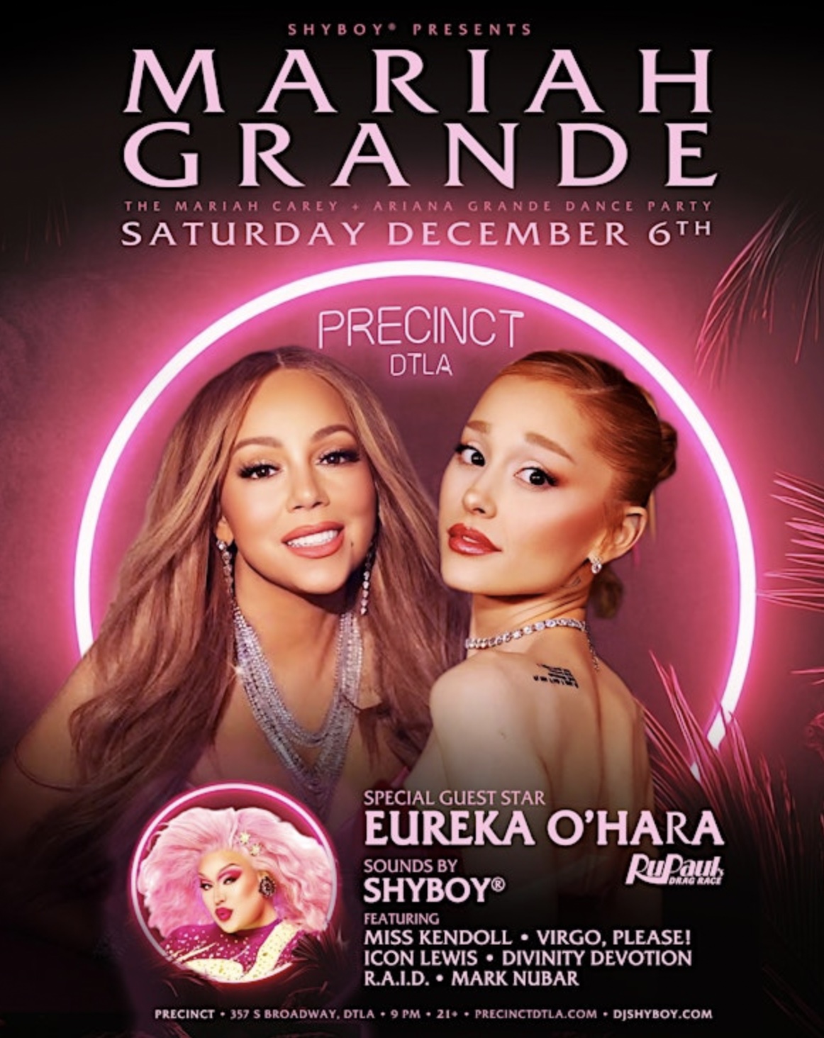 An image of the flyer for MARIAH GRANDE.