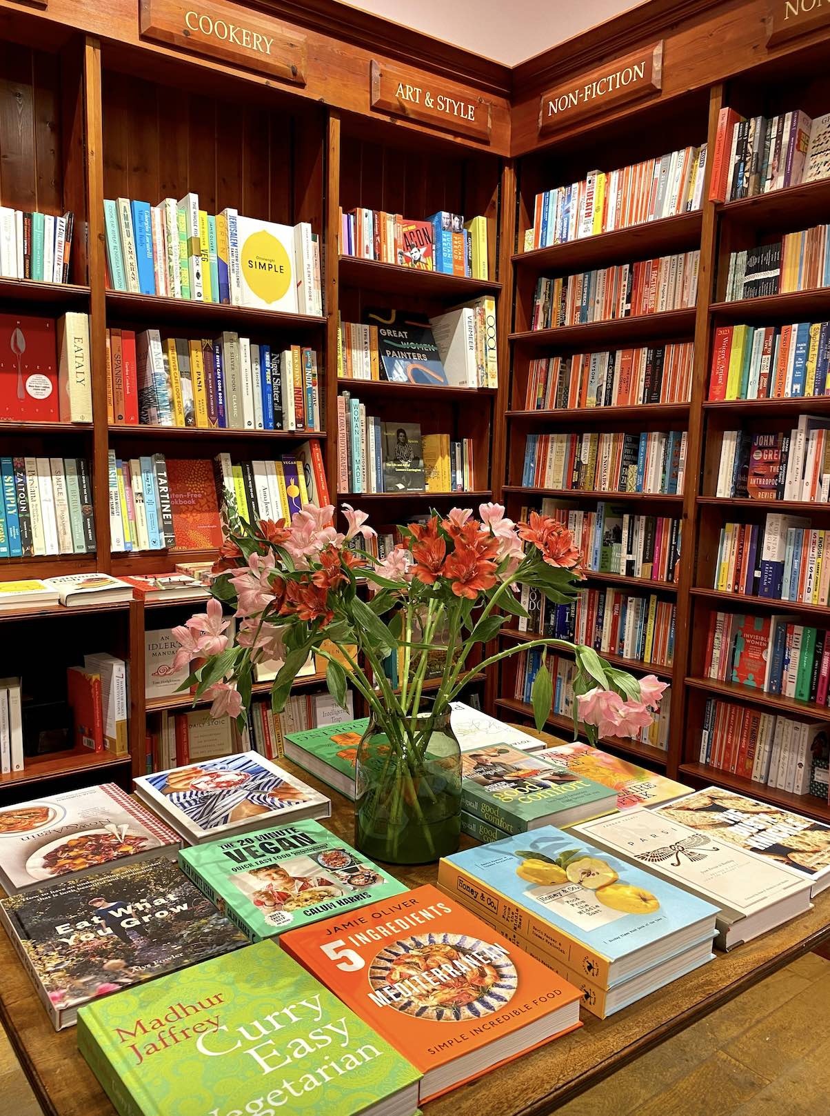 An image of the inside of a book store.