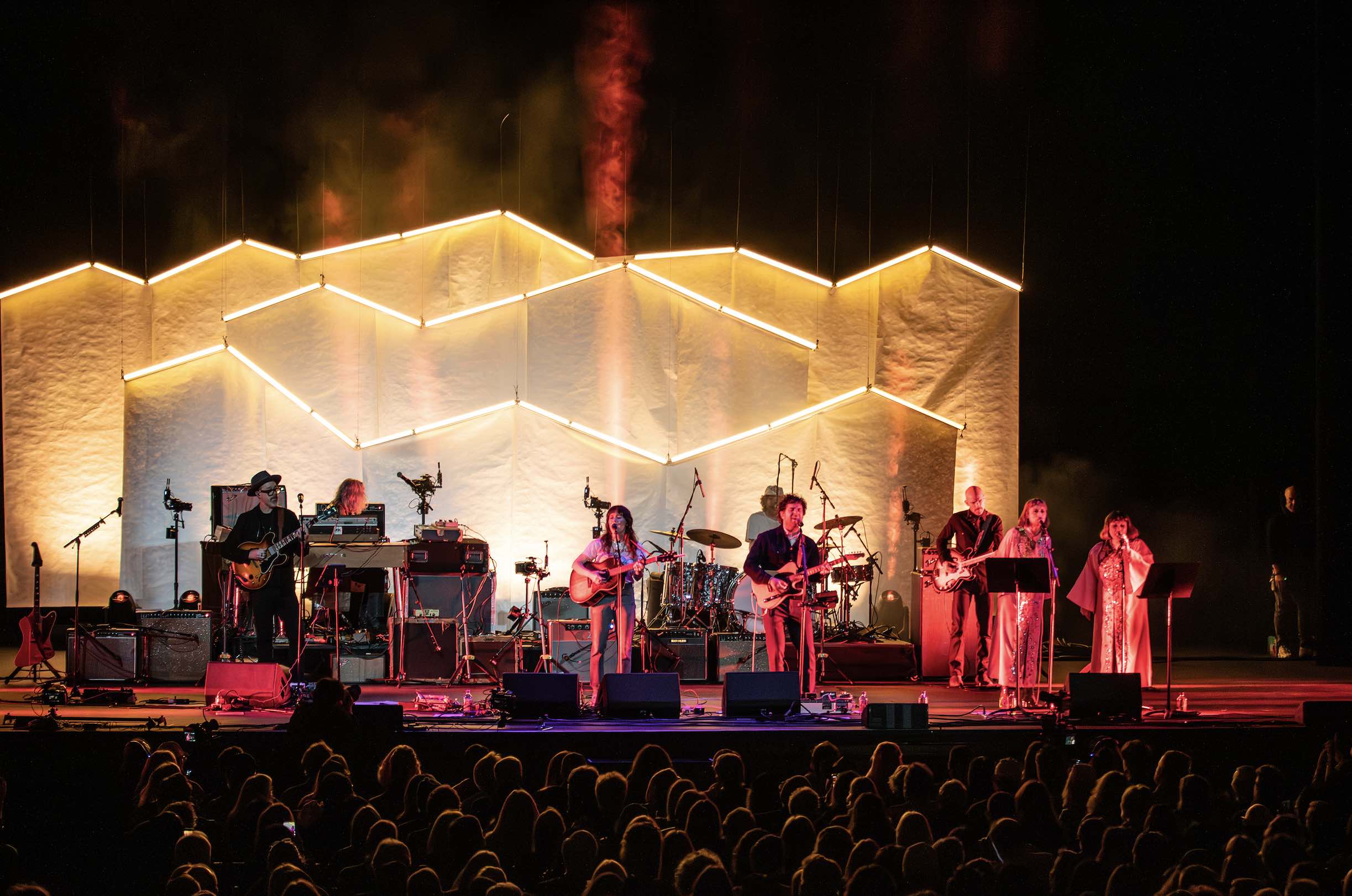 An image of Dawes performing at the A Concert for Altadena.