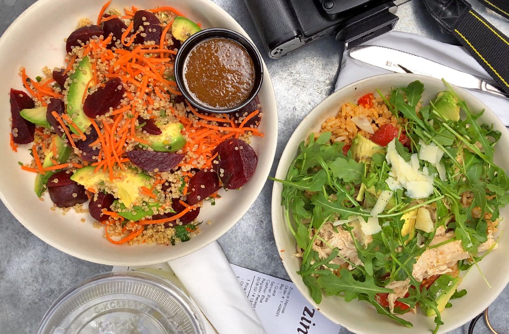 An image of the spread at Zinqué.