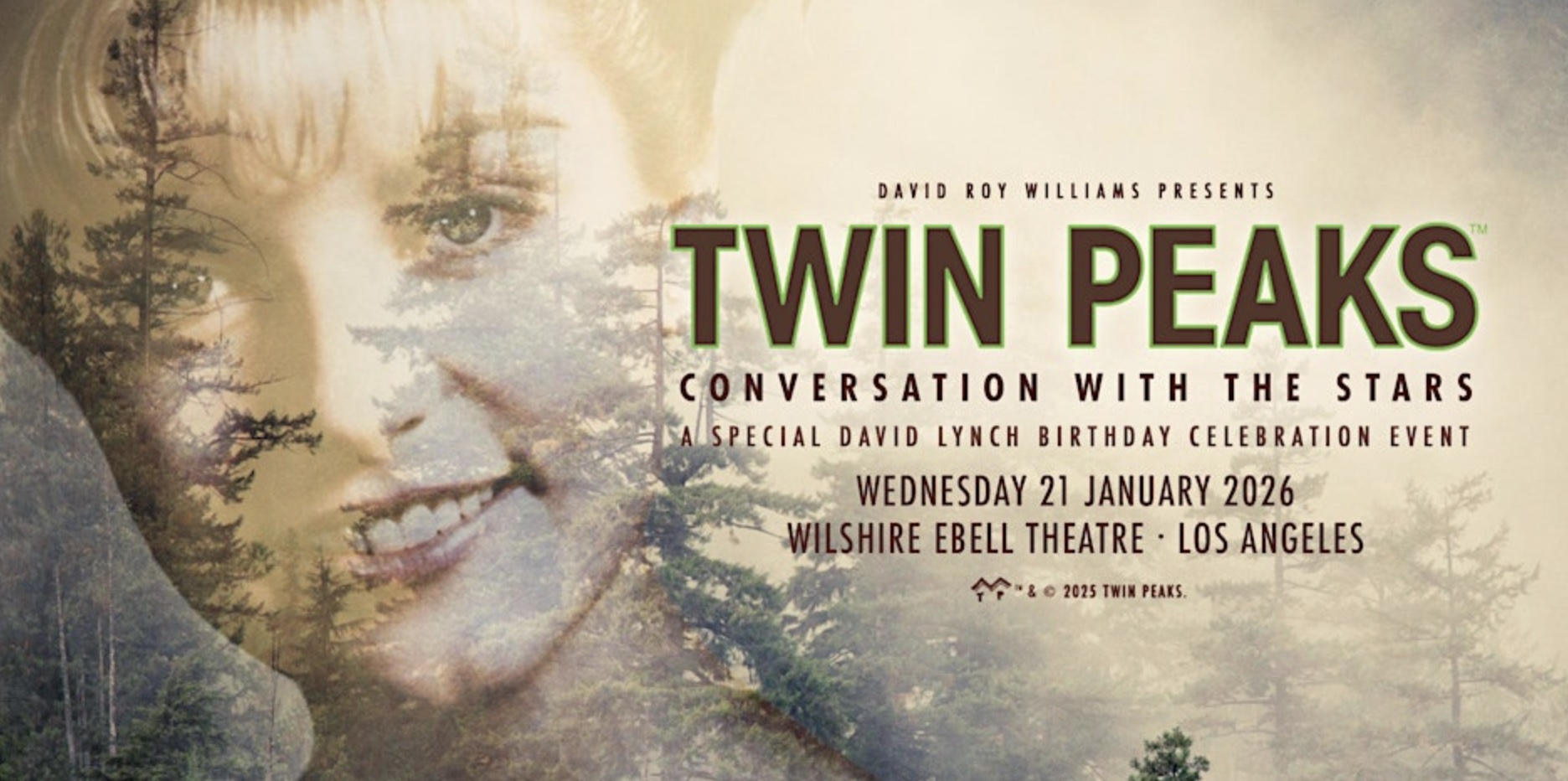 An image of the flyer for Twin Peaks: Conversation with the Stars
