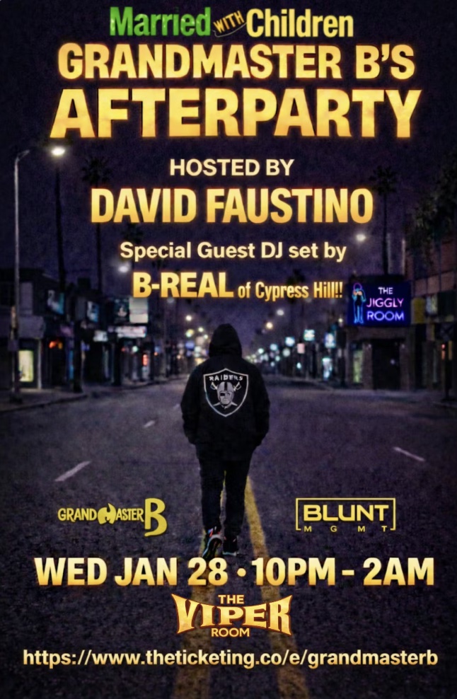 An image of the flyer for the Married… with Children after party at the Viper Room