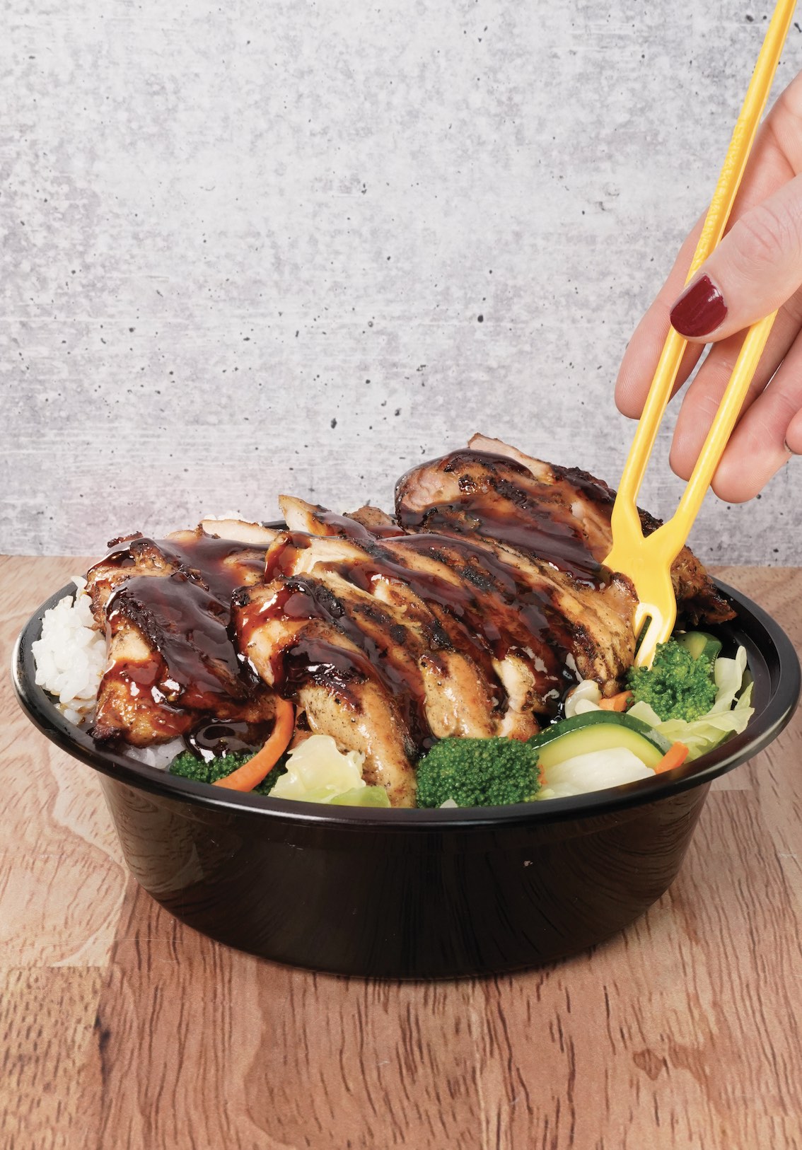 An image of Teriyaki Madness protein bowls.