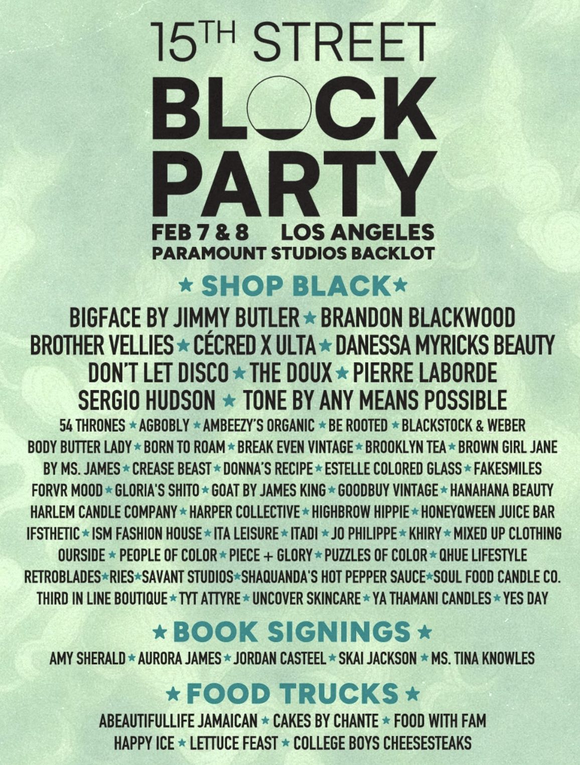 An image of a flyer for The 15th Street Block Party.