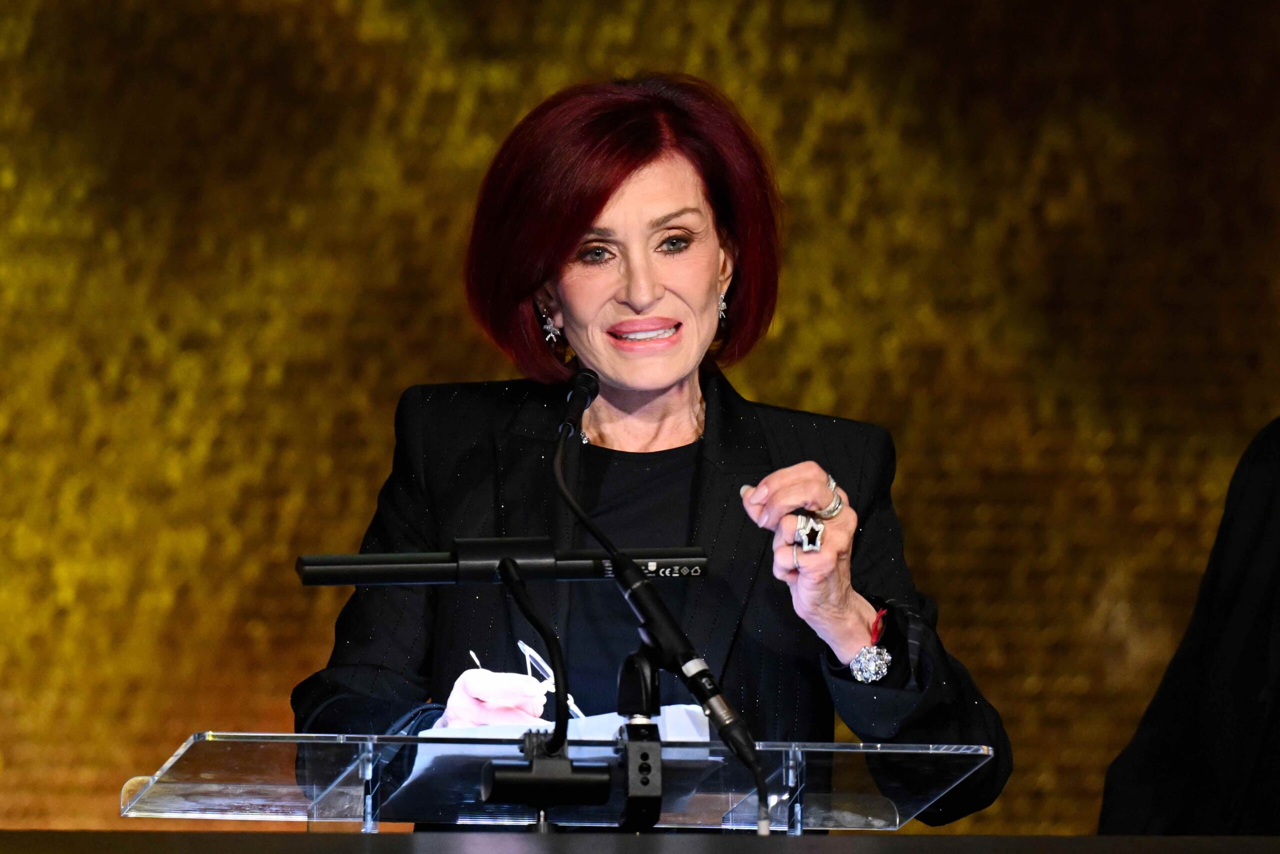 An image of Sharon Osbourne winner of the Visionary Award at Billboard Power 100 presented by VENU at Zouk Los Angeles on January 28, 2026 in Los Angeles, California.