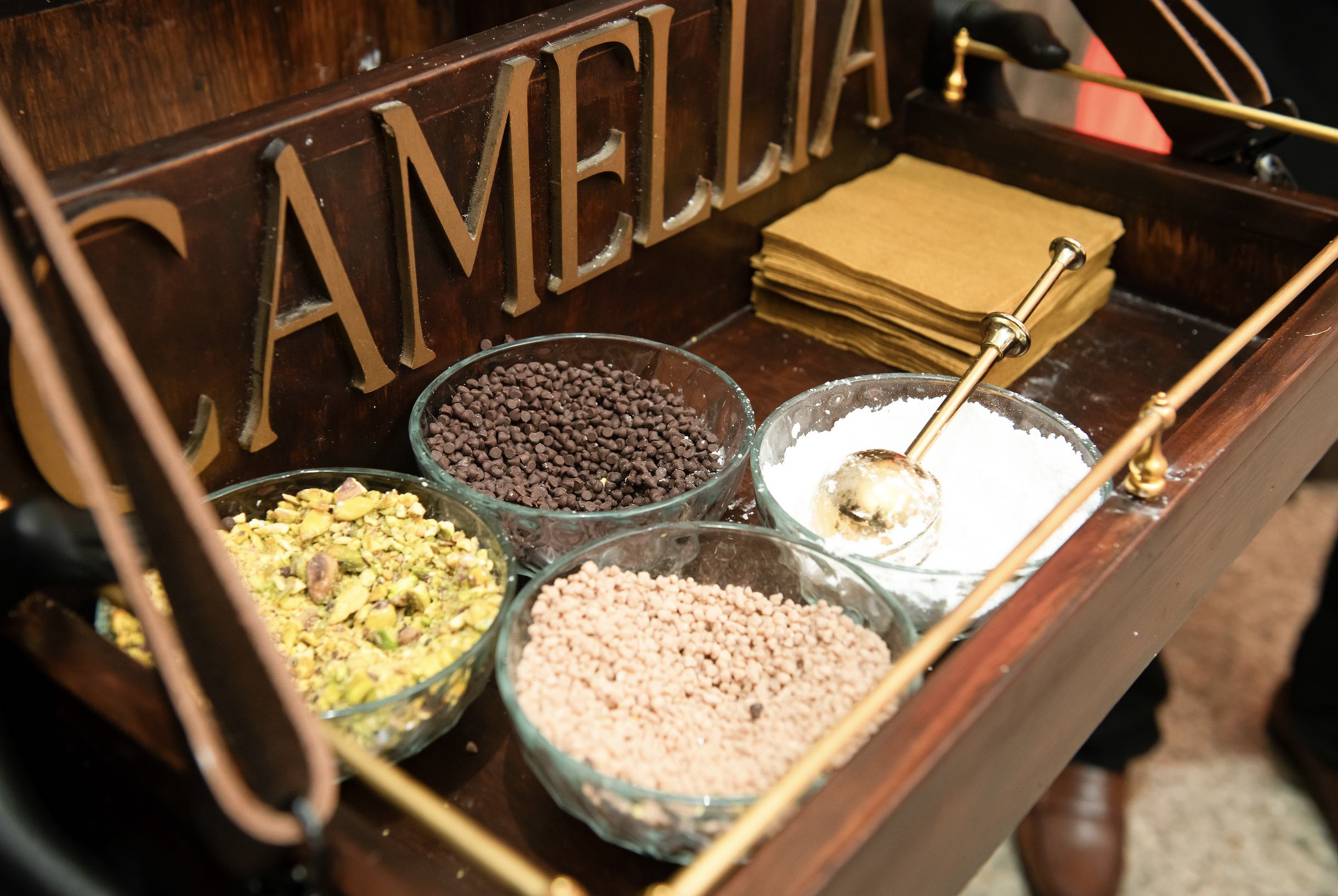 An image of the Camellia Cannoli Parlor at Darren Dzienciol hosts his annual OSCAR Eve Party presented by Sejaro and powered by Vivienne Sabó Paris.