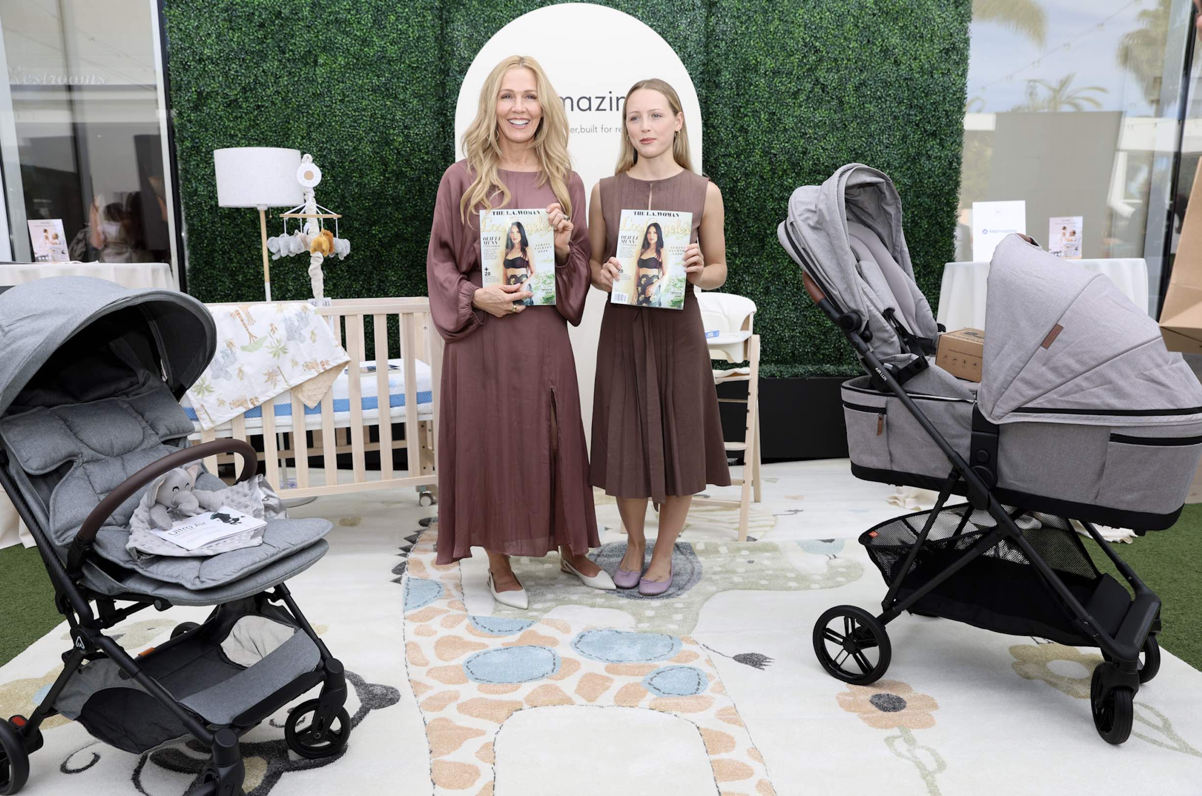 An image of Jennie Garth poses with one of the partners for the 2026 Los Angeles LA Woman event, Mamazing.com.