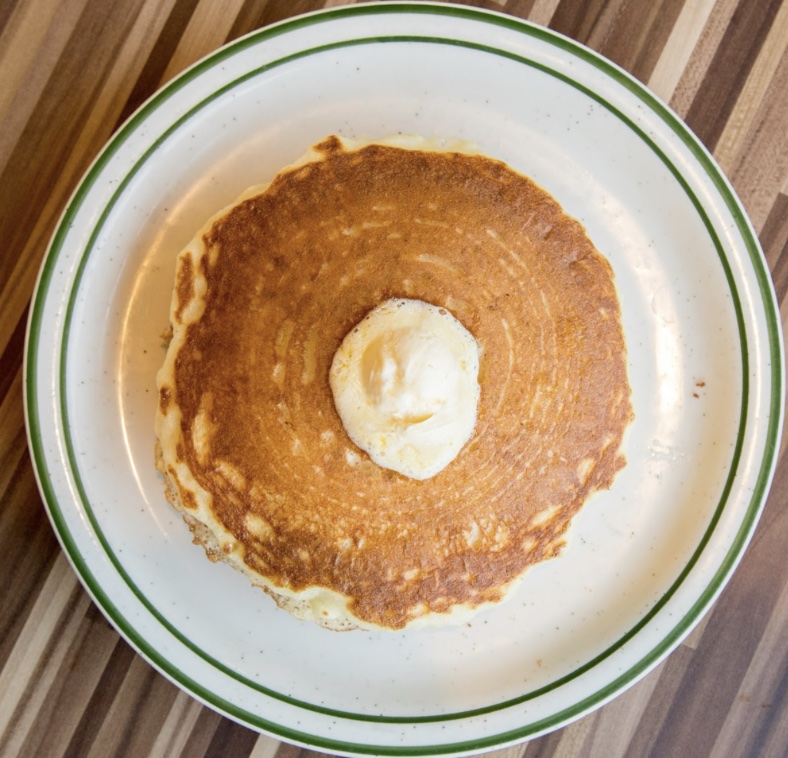 An image of the hotcakes from NORMS.