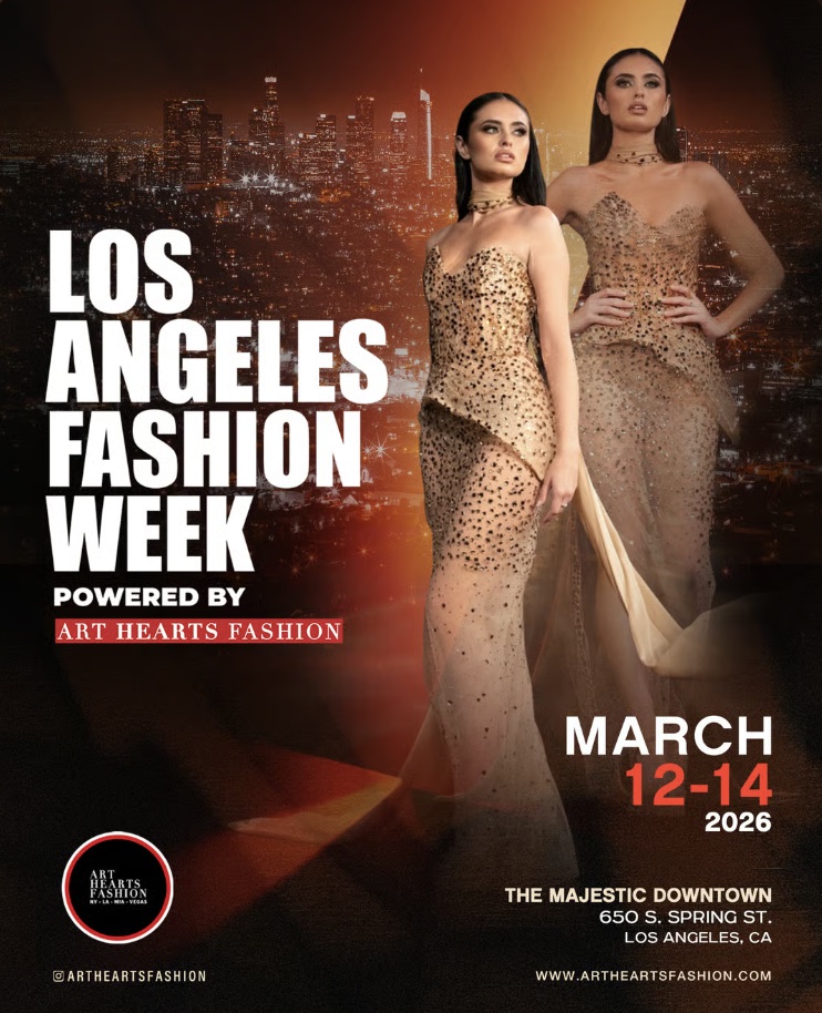 An image of the flyer for LA Fashion Week.