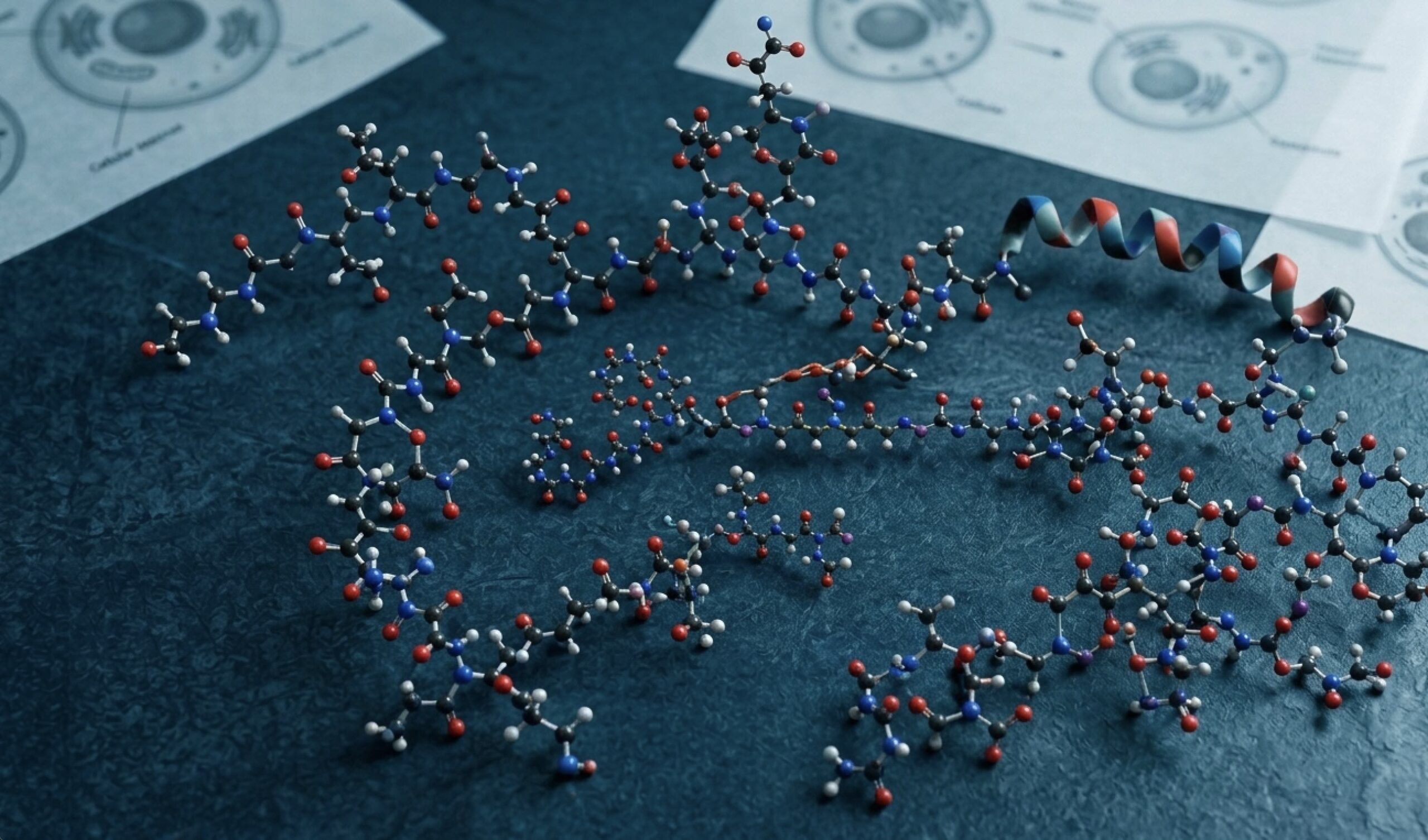 An image of peptides.
