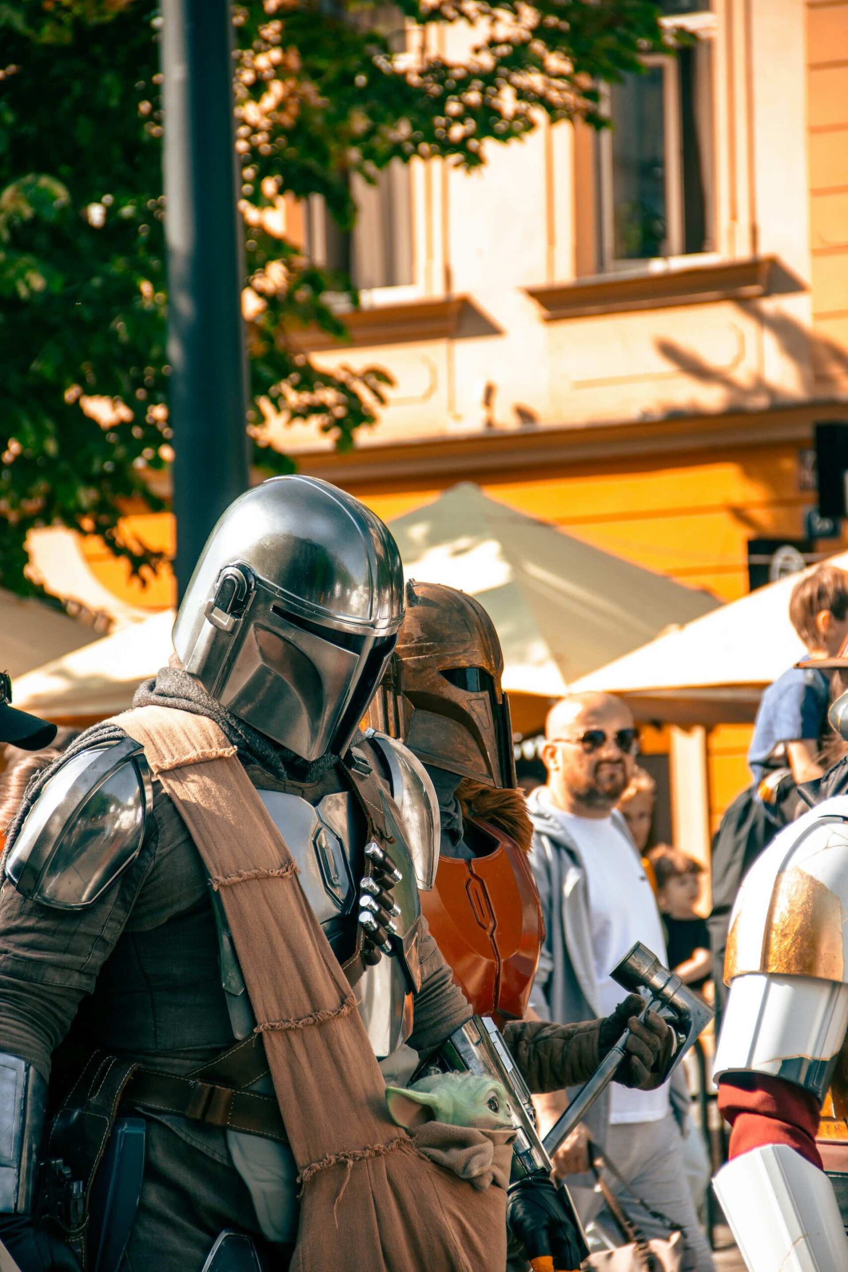 An image of people cosplaying as their favorite Star Wars characters.