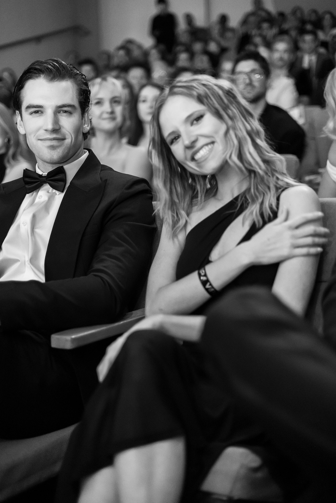 An image of Female Vertical Legends' winner, Nicole Mattox and 'Male Vertical Legends' winner, Noah Fearnley, cheering on at the FLAREFLOW’s 1ST ANNUAL ‘VERTICAL DRAMA LOVE FAN AWARDS, in Los Angeles, CA, on Thursday, April 23rd, 2026. 