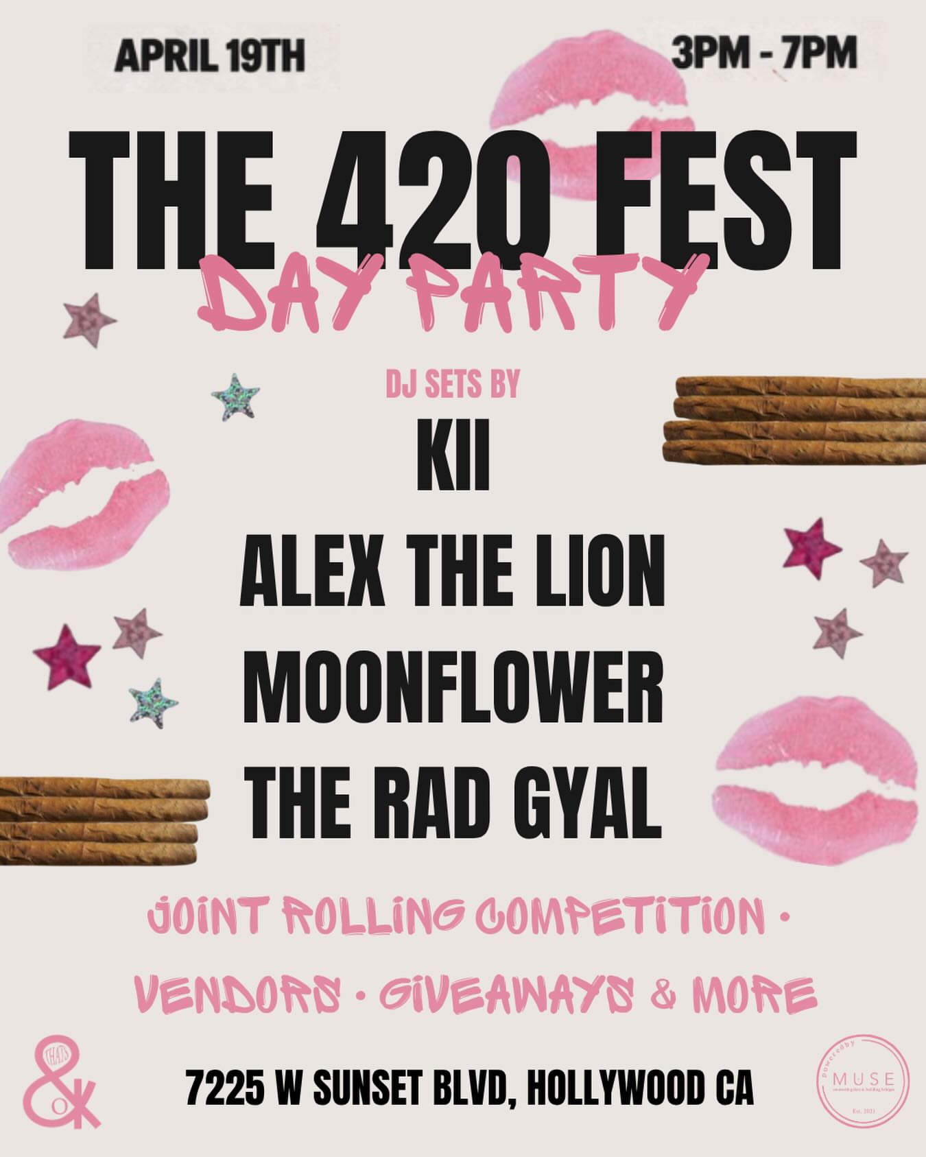 An image of the flyer for The 3rd annual 420 Fest Day Party