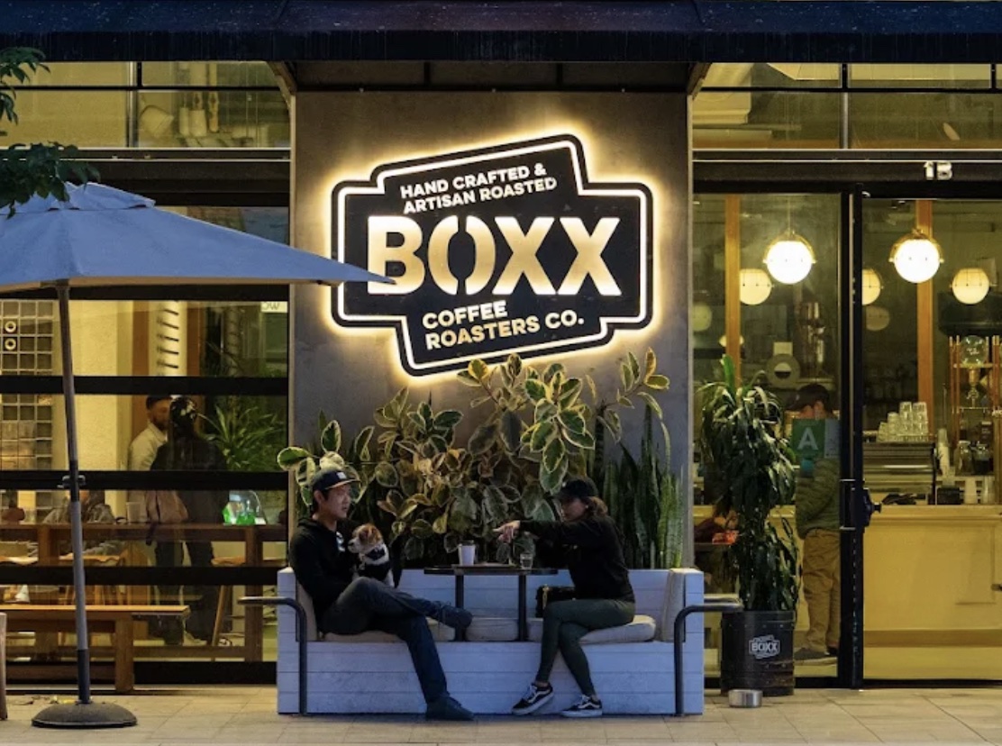 An image for the sign of Boxx Coffee Roasters.