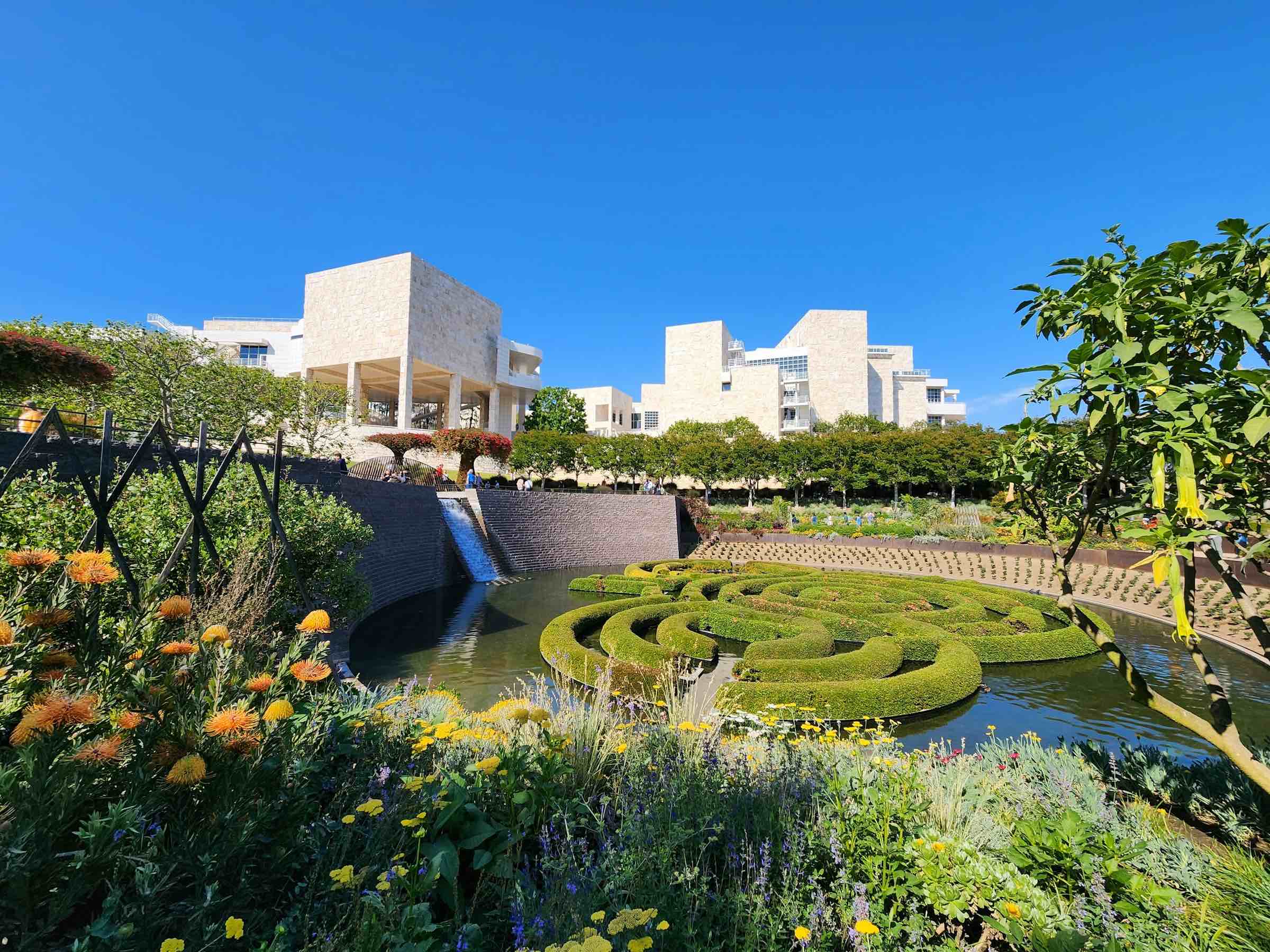An image of the gardens at The Getty Center.